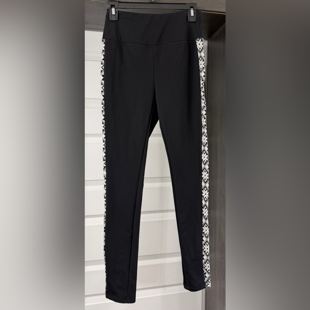 Talbots Black Leggings with Subtle Design women’s size XS